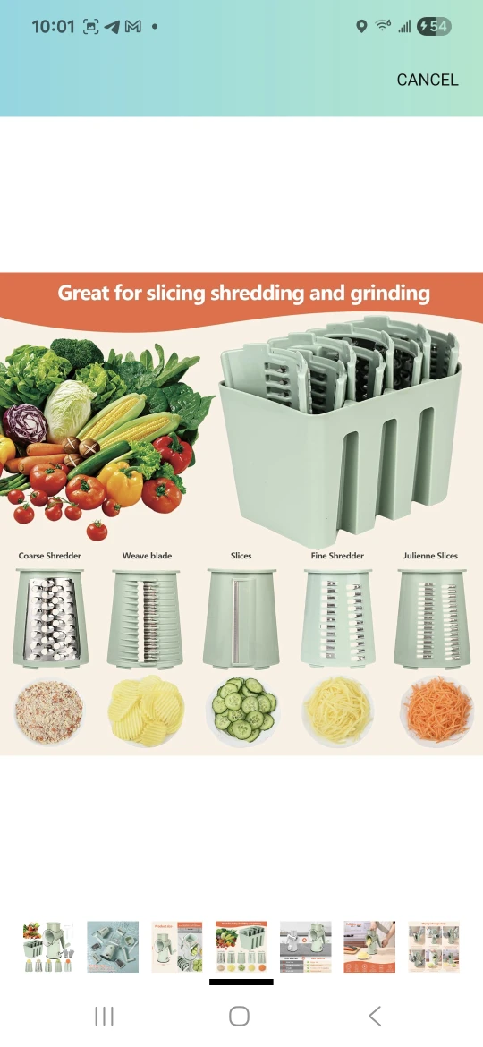 Vegetable Slicer Shredder Grinder - photo 2