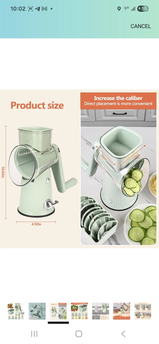 Vegetable Slicer Shredder Grinder - photo 3