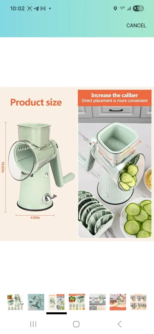 Vegetable Slicer Shredder Grinder image indicator(3)