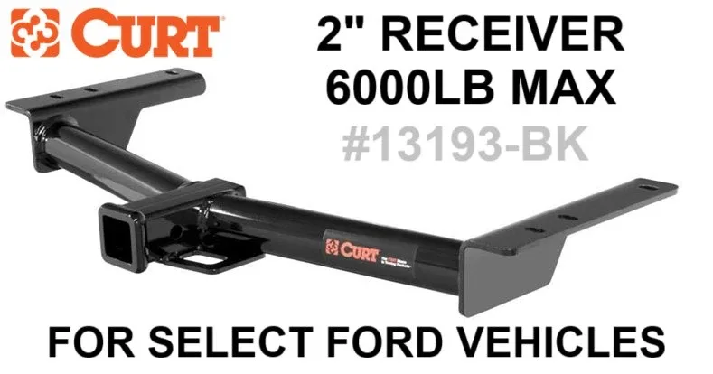 Class 3 Trailer Hitch, 2" Receiver, Select Ford Transit 150, 250