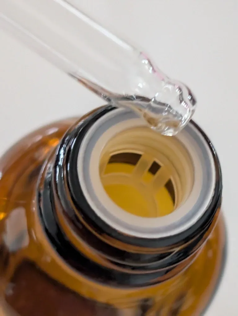 Amber Glass Bottle with Dropper