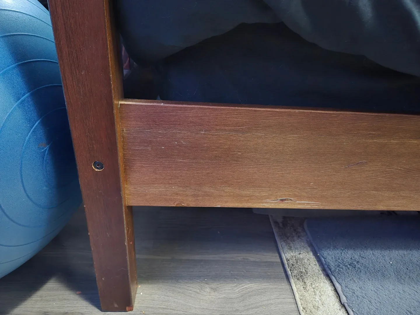 Wooden Bed Frame and Nightstand Set image indicator(4)