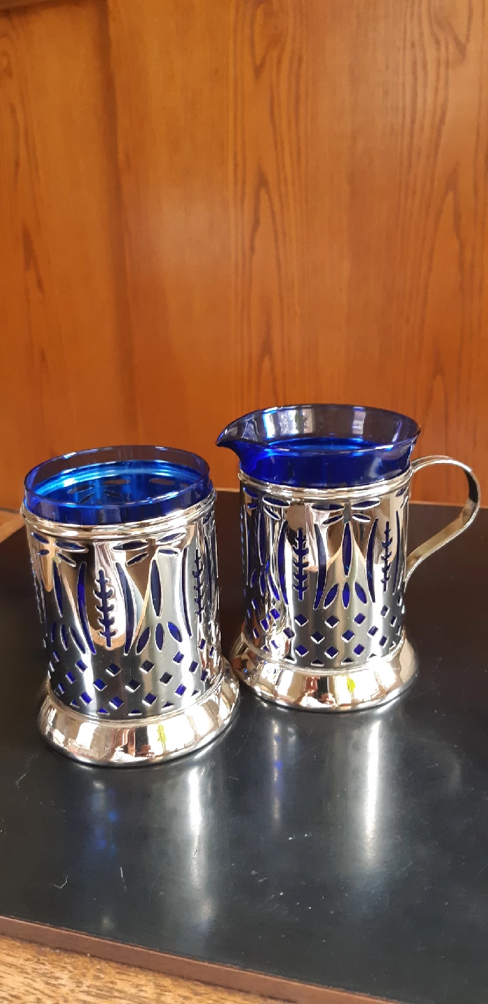 Vintage Cream and Sugar Set