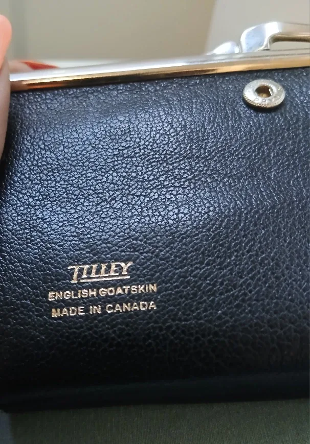 Tilley English Goatskin Leather Wallet - Made in Canada