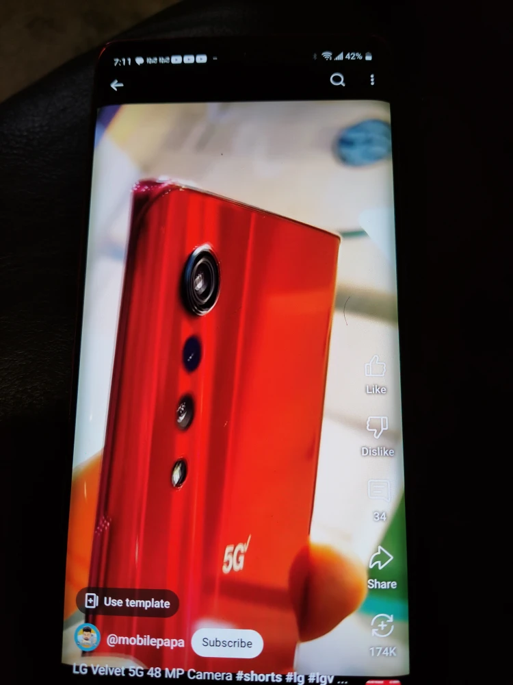 LG Velvet 5G Red Smartphone - photo 5