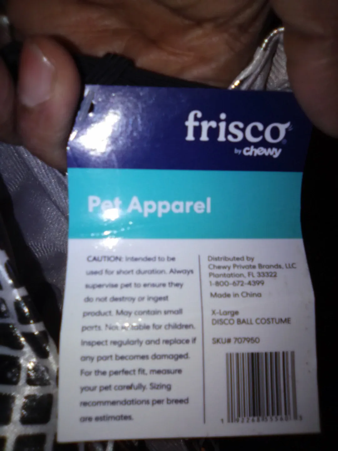 Sz Lrg  pet costume disco ball image indicator(5)