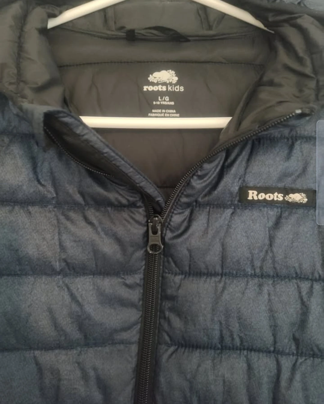 Roots Kids Puffer Jacket (Large, Fits Age 9–10)