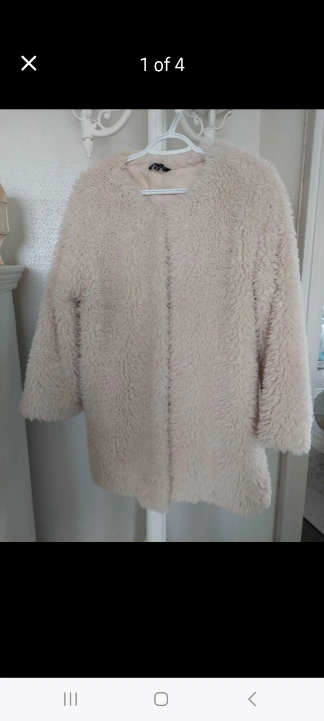 Cream Teddy winter coat - photo 2