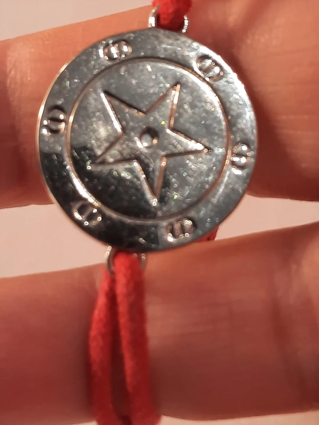 Cristian dior bracelet on red cord image indicator(6)