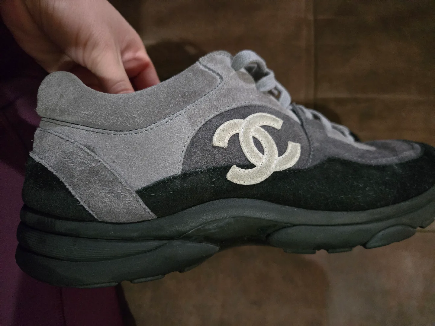 Chanel Sneakers  Gray/Black image indicator(7)