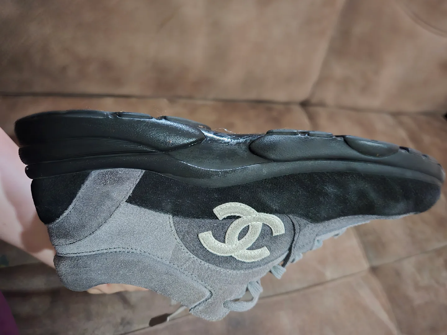 Chanel Sneakers  Gray/Black image indicator(8)