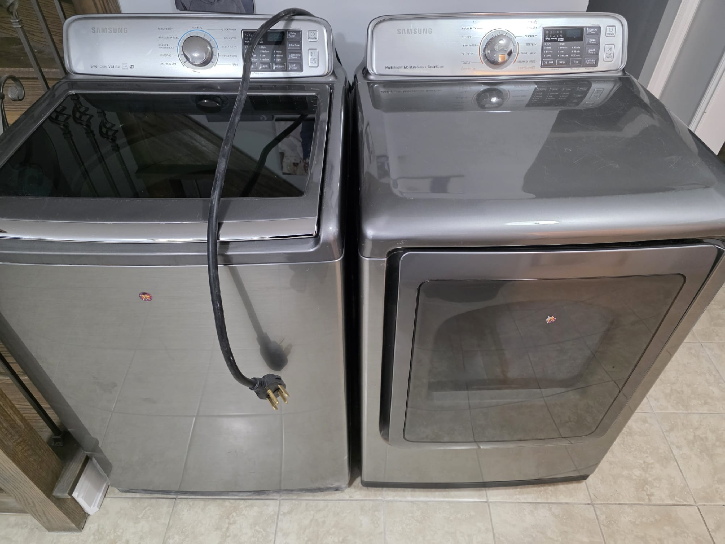 Samsung Large Top Load Washer and Dryer