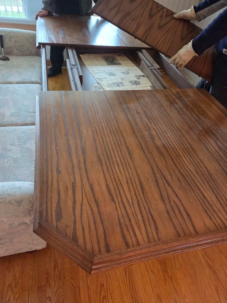 Extendable vintage Wooden Dining Table