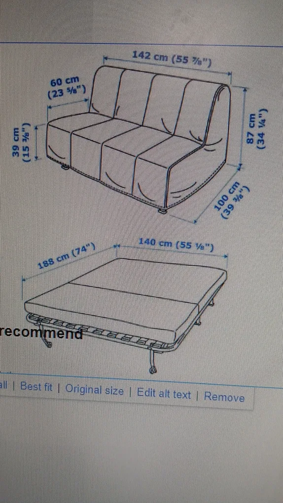 Final Price, Lycksele Lovas Sofabed with Cover image indicator(2)