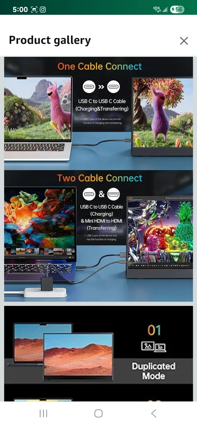 VILVA Portable-Monitor-for-Laptop - 15.6'' 1080P FHD IPS Display image indicator(3)