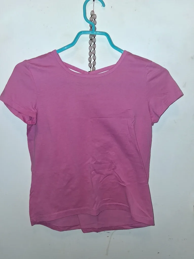 Old Navy Pink T-Shirt - Size L (10-12)
