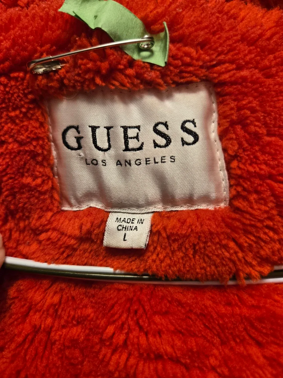 Freshly Drycleaned Guess Olive Green Winter Parka - Size L