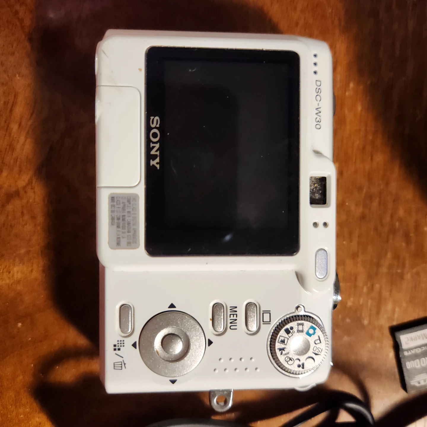 White Sony Cyber-shot DSC-W30 Digital Camera - photo 3