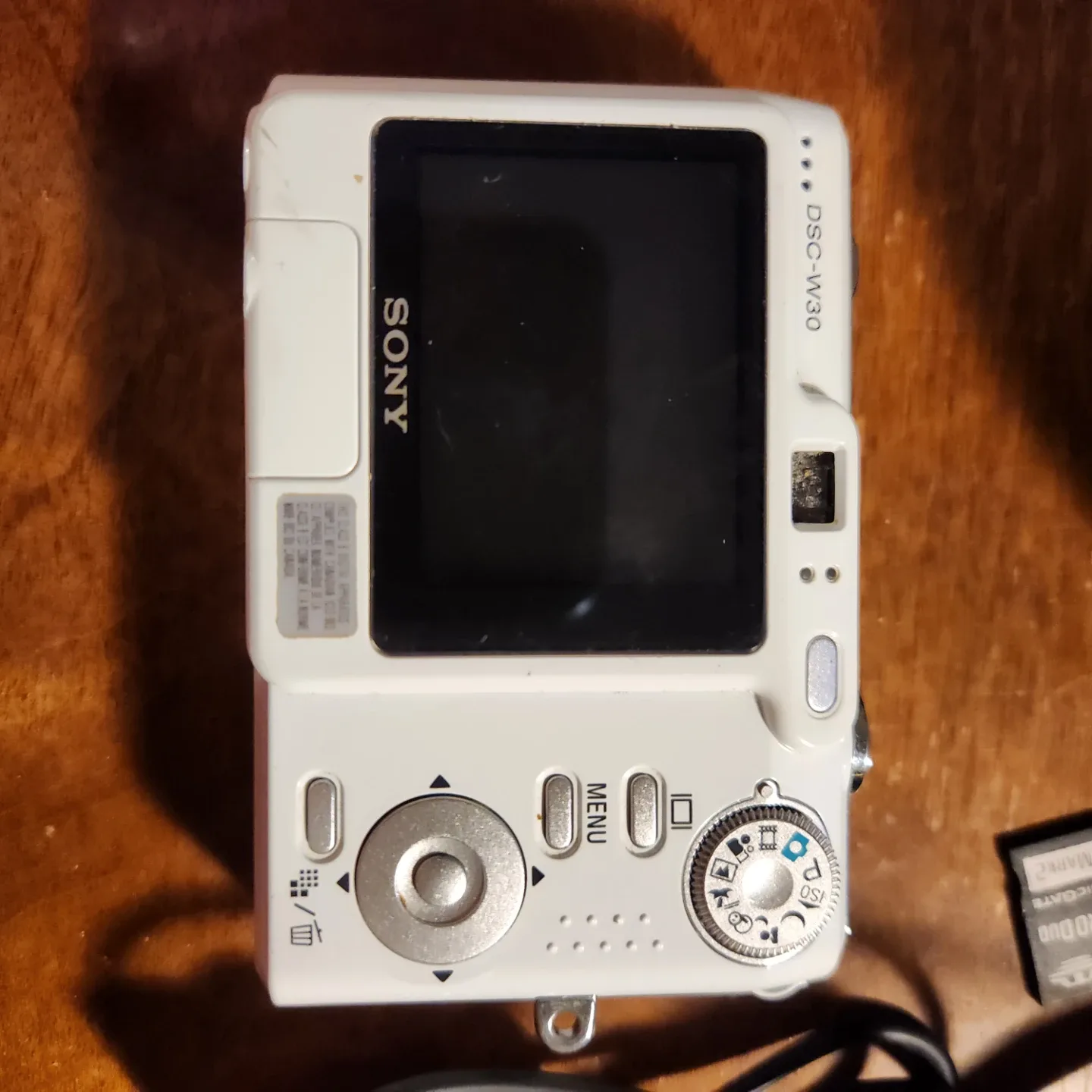 White Sony Cyber-shot DSC-W30 Digital Camera image indicator(3)
