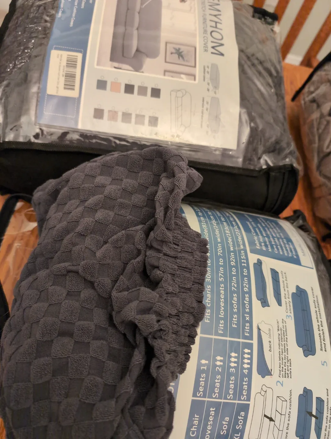 YEMYHOM Stretch Sofa Cover - XL Sofa + 3 Cushions image indicator(2)