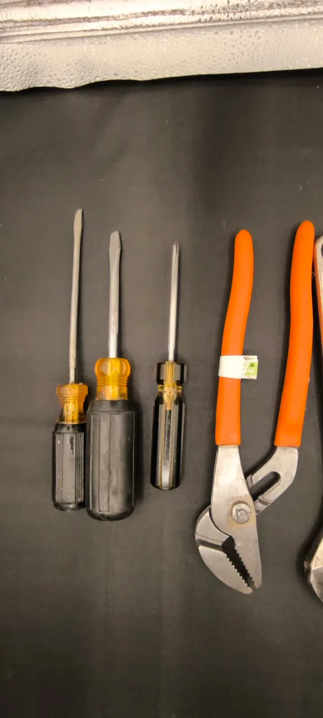 Mixed Lot of Hand Tools - Husky Wrench, Pliers, Screwdrivers image indicator(3)