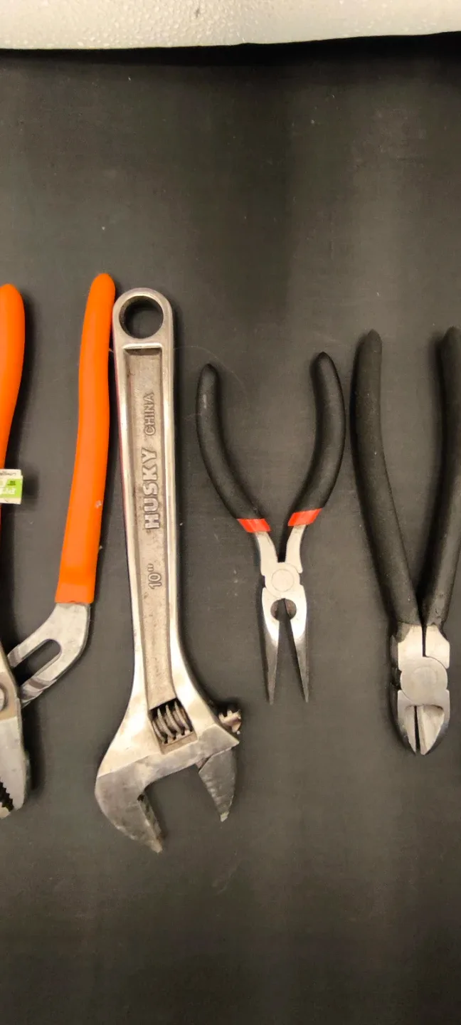 Mixed Lot of Hand Tools - Husky Wrench, Pliers, Screwdrivers image indicator(4)
