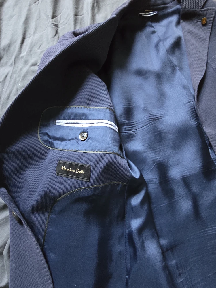 Massimo Dutti Navy Corduroy Blazer  Bulgaria - photo 5