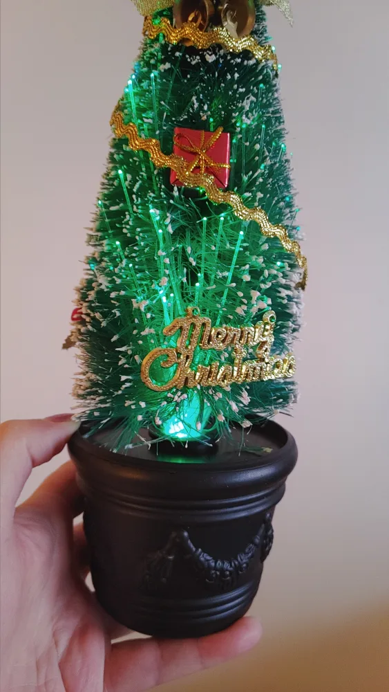 Artificial Small Fiber Optic Christmas Tree New image indicator(7)