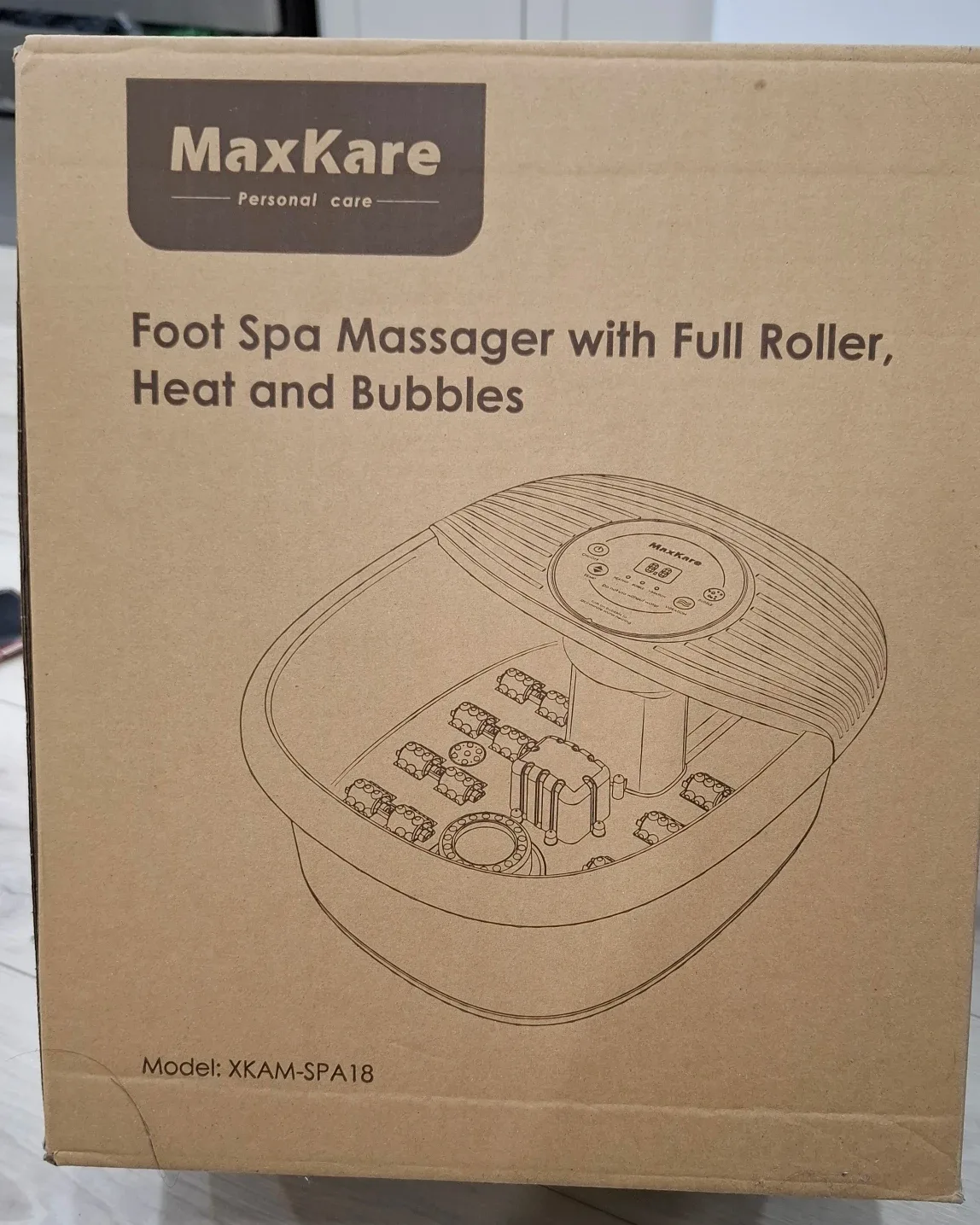 MaxKare Foot Spa Massager w/ Rollers