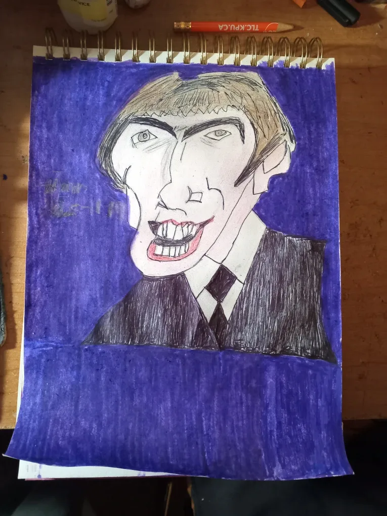 The Beatles Drawing Illustration by custom artist Sherwin image indicator(3)