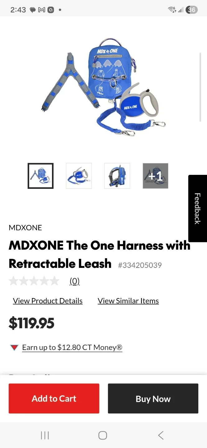 MDXONE The One Harness with Retractable Leash image indicator(2)