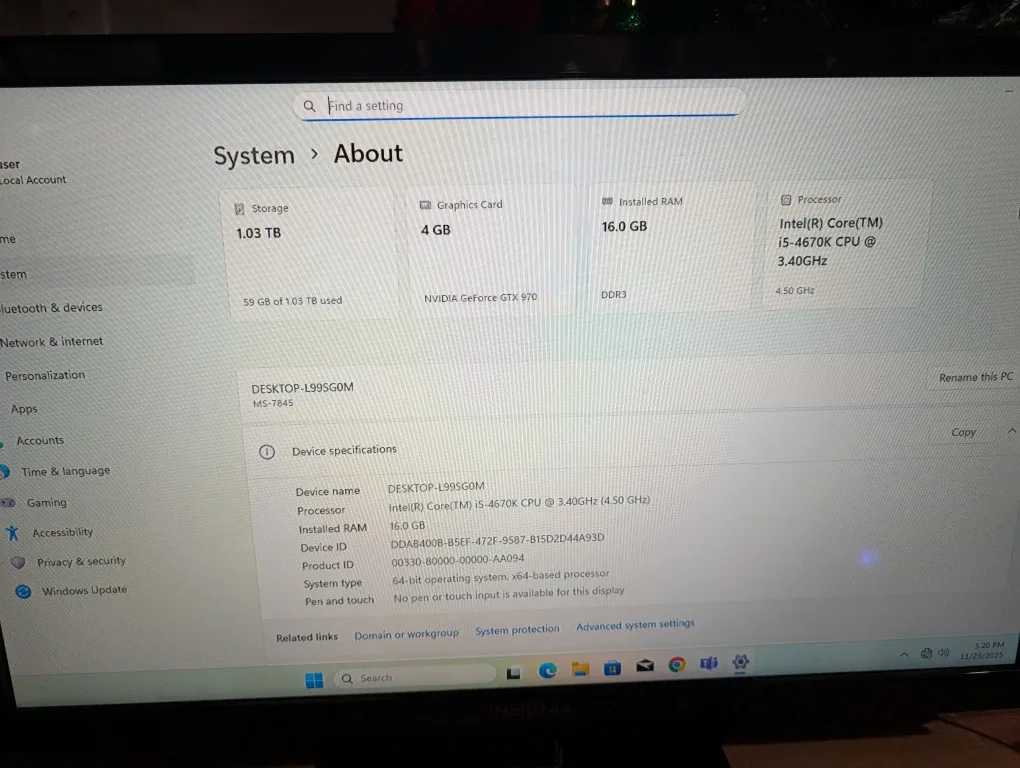 Custom Gaming PC - Intel i5-4670K, 16GB RAM, NVIDIA GTX 970 image indicator(3)