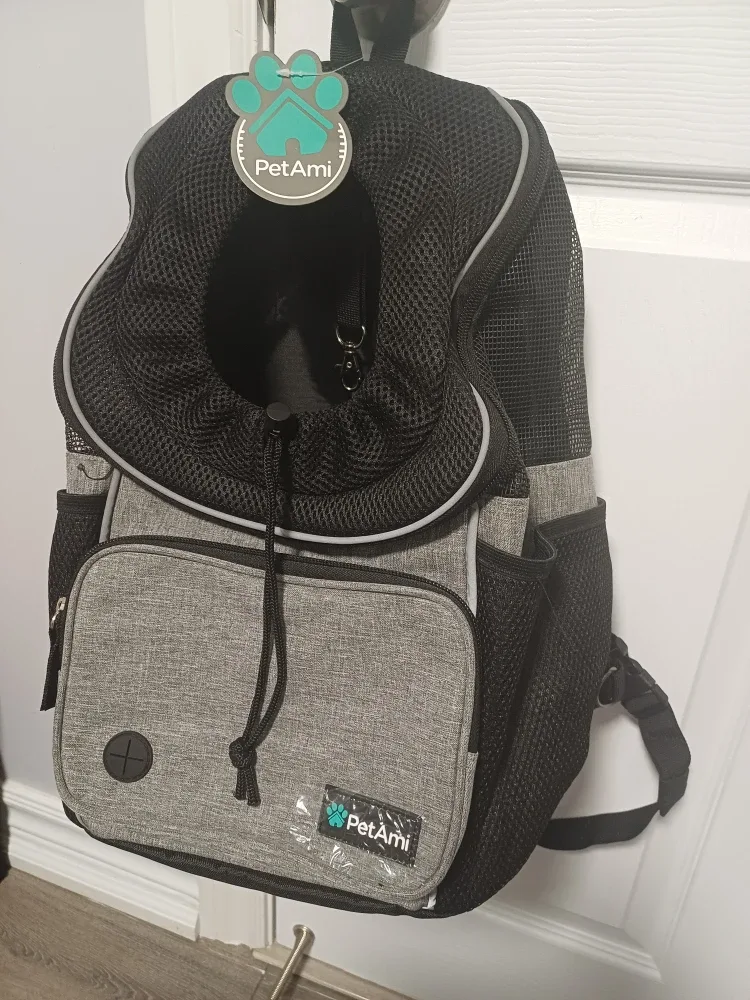 PetAmi Pet Carrier Backpack - Grey image indicator(9)