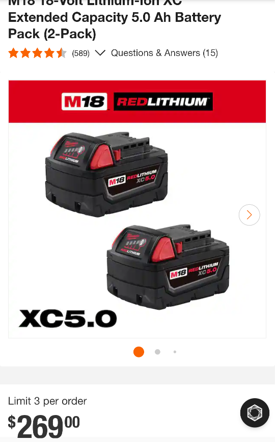 M18 Milwaukee XC 5.0 Lithium Power Starter Kit - photo 2