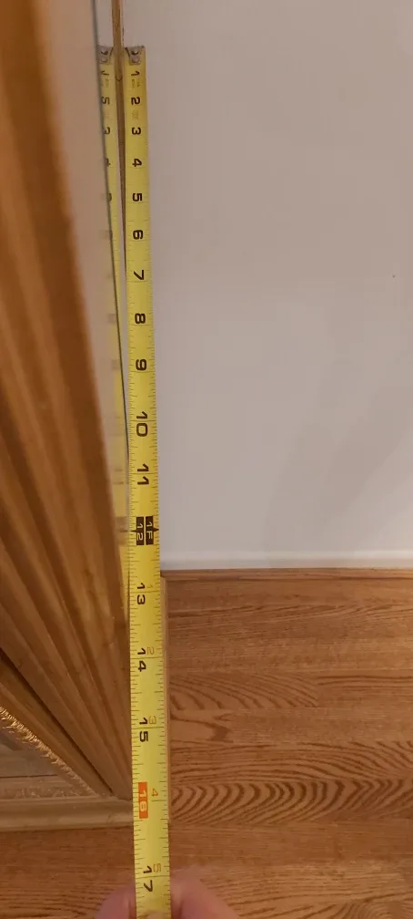 Gold Coloured Display Cabinet - 80" High image indicator(2)