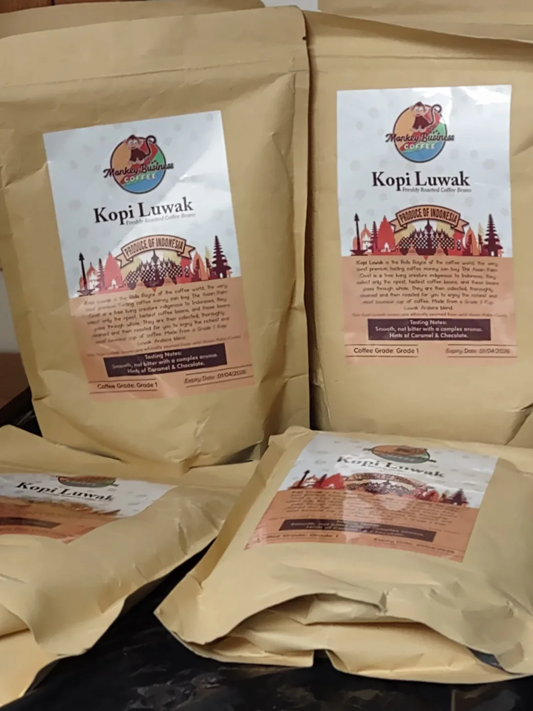 Monkey Business Coffee Kopi Luwak - Freshly Roasted image indicator(3)