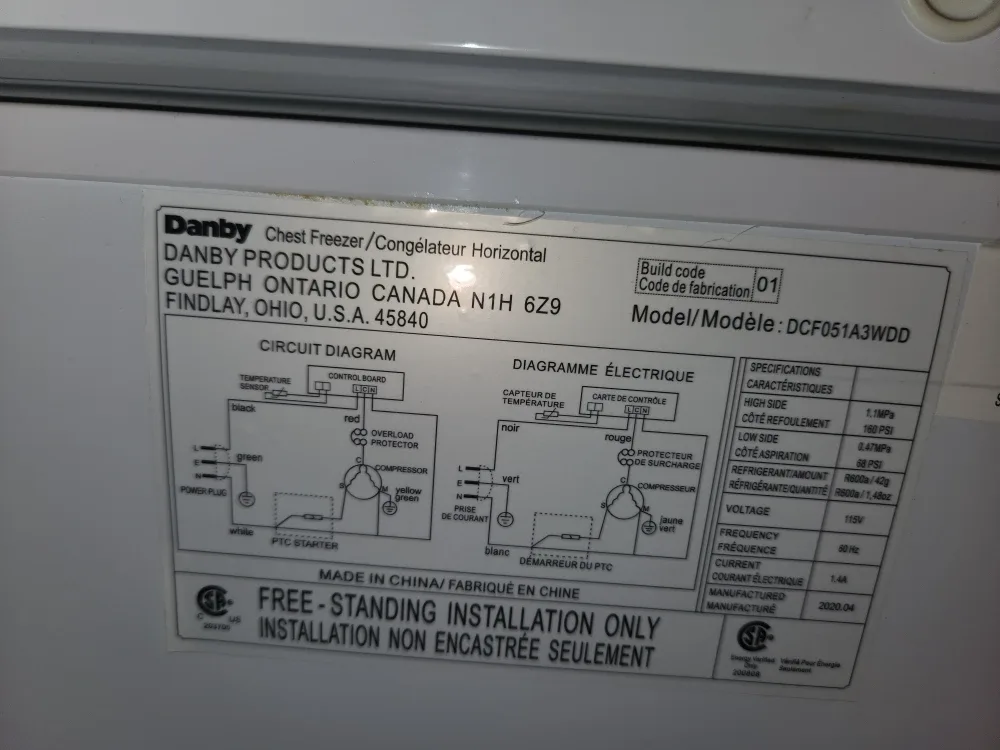 Danby DCF051A3WDD Chest Freezer image indicator(4)