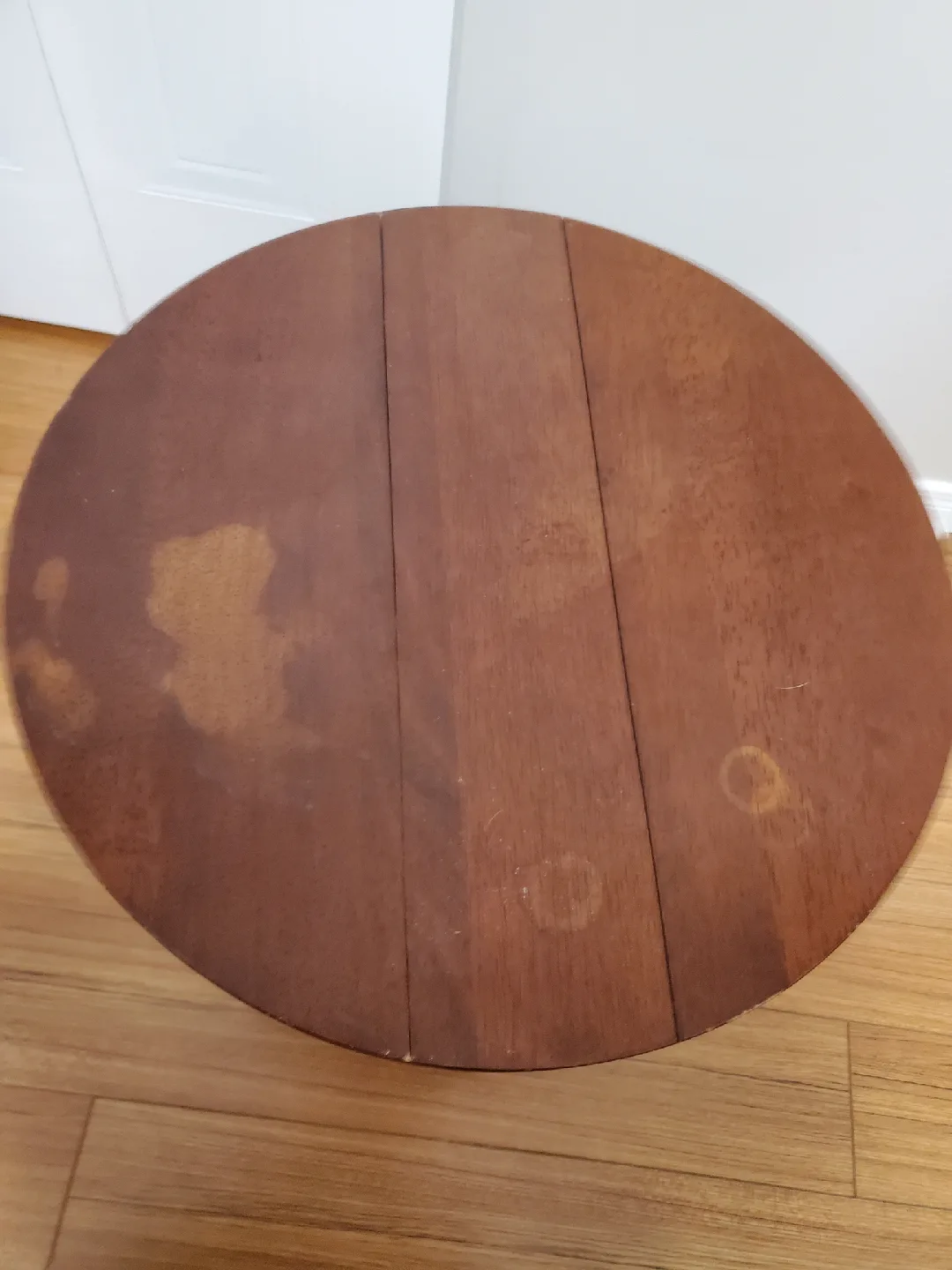 Vintage Drop Leaf Round Table - Wood🥕 image indicator(2)