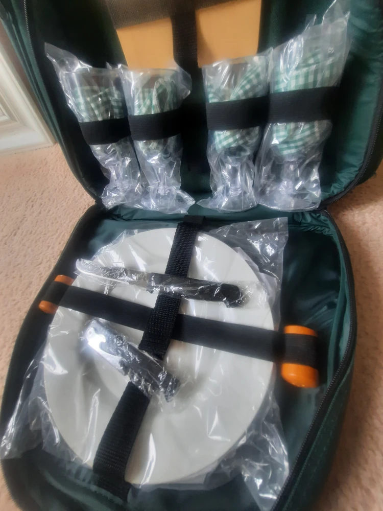 32 pc Thermal Camping/Picnic Set - Green - photo 2
