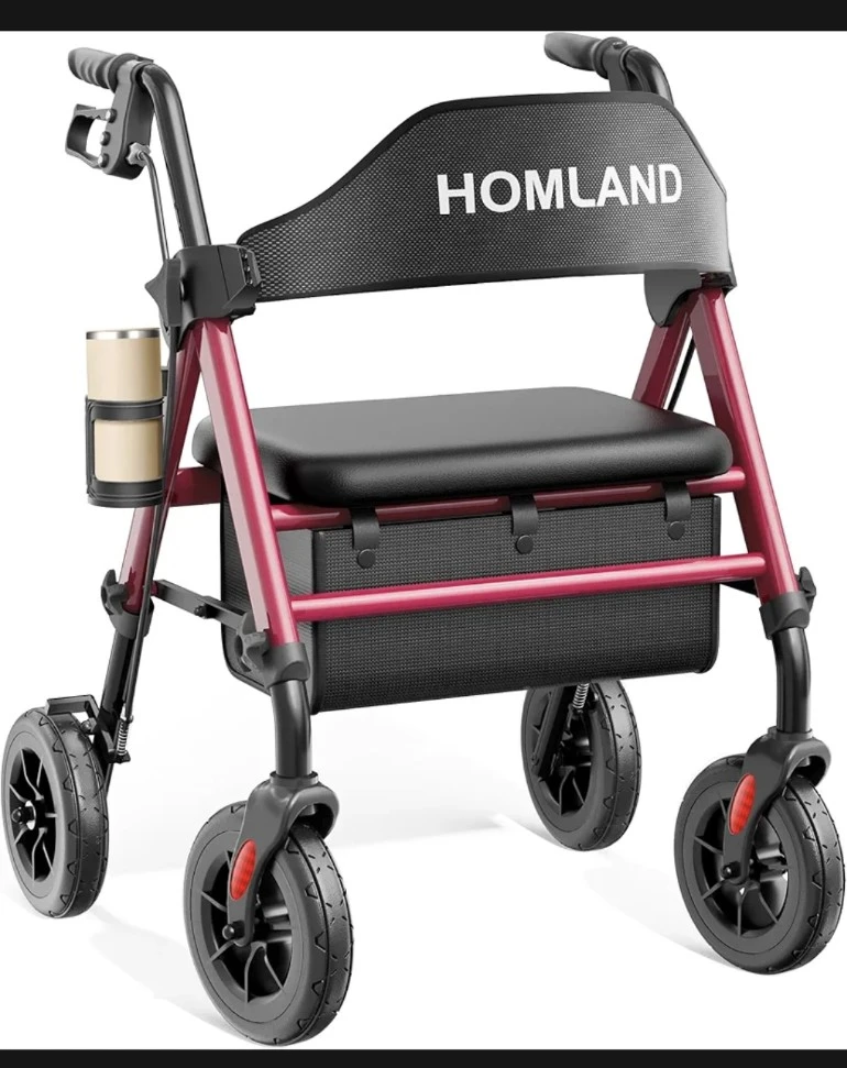 Homland Walker Rollator with Seat