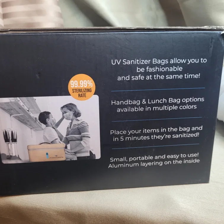 5" x 10 1/2" x 7" UVC 4id Disinfection & Sanitizer Bag.. image indicator(9)