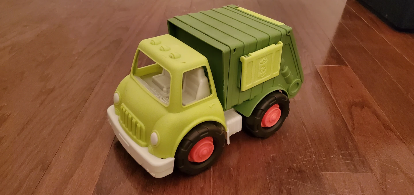 Green Toy Garbage Truck