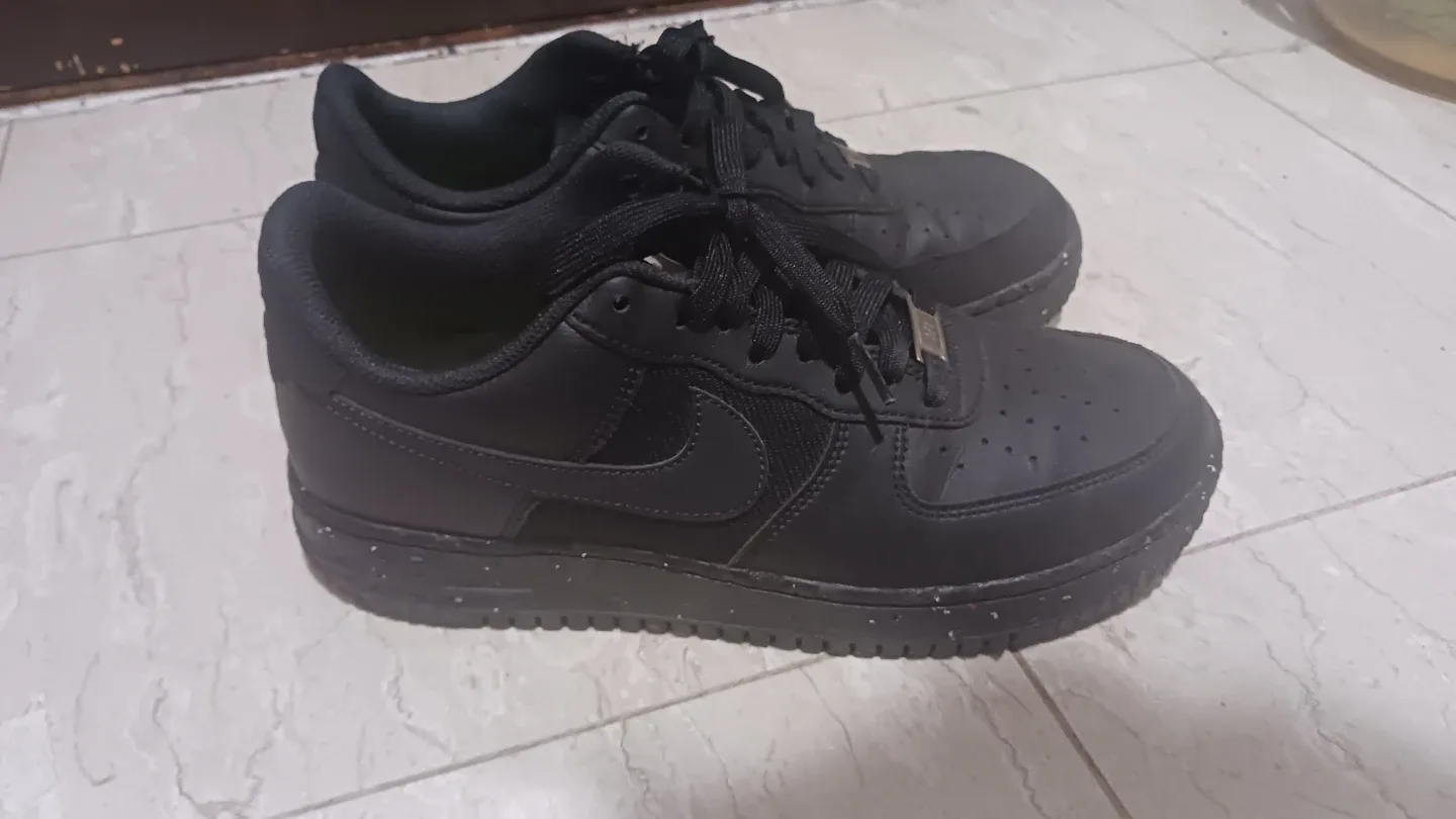 Nike Air Force 1 Crater Black Sneakers, worn once