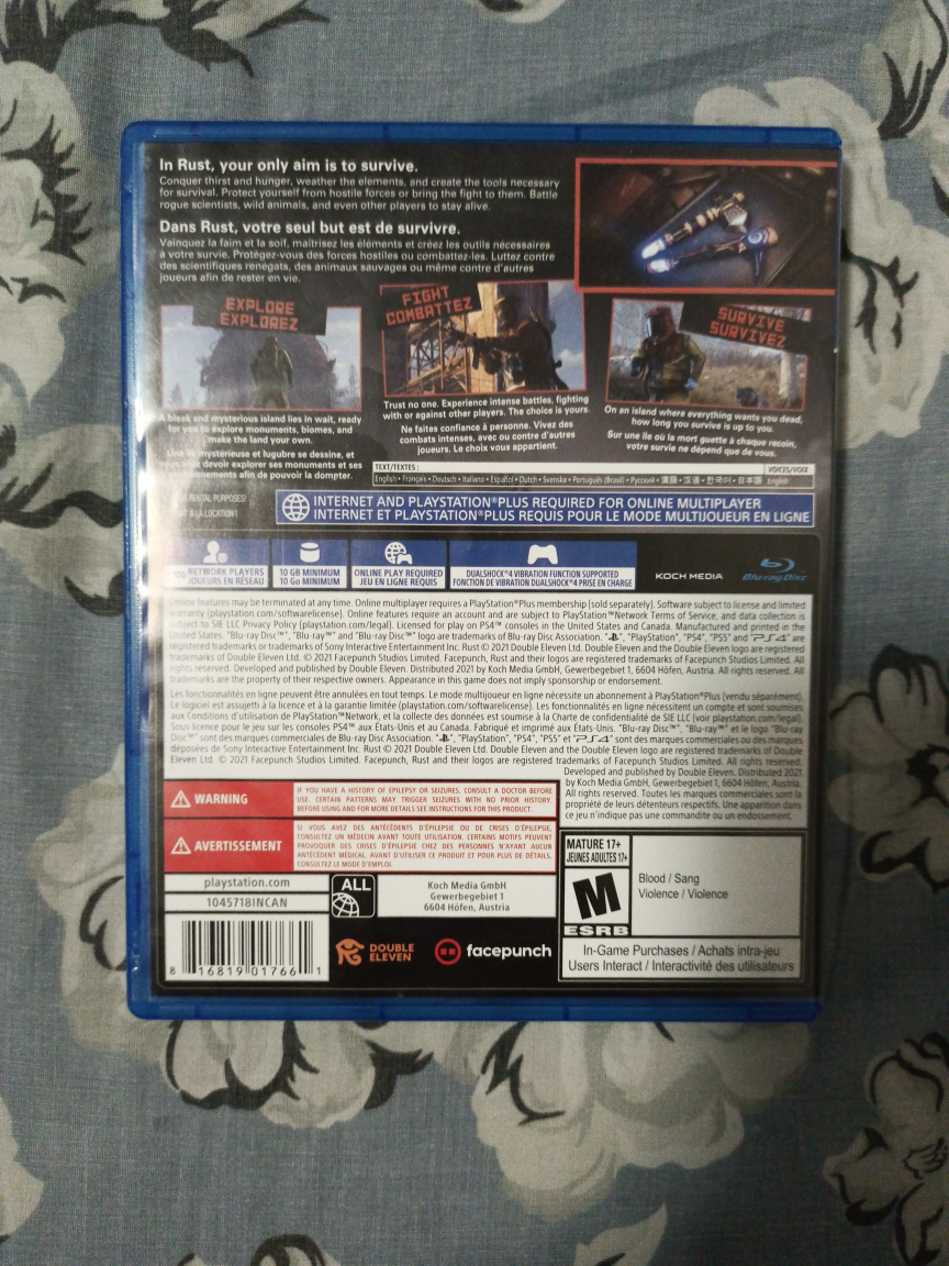 Rust Console Edition (PS4) – Like New Disc with Case - photo 2