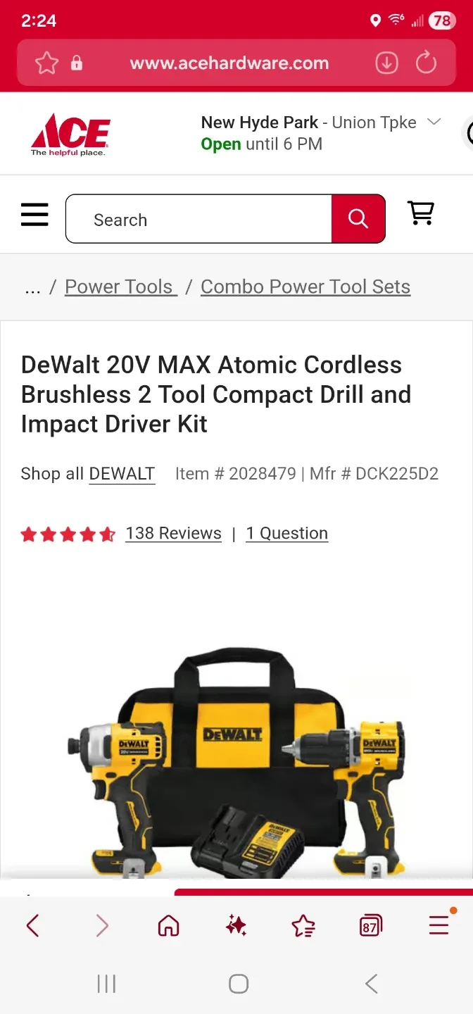 DeWalt 20V MAX Atomic Cordless Drill and Impact Driver Kit image indicator(2)