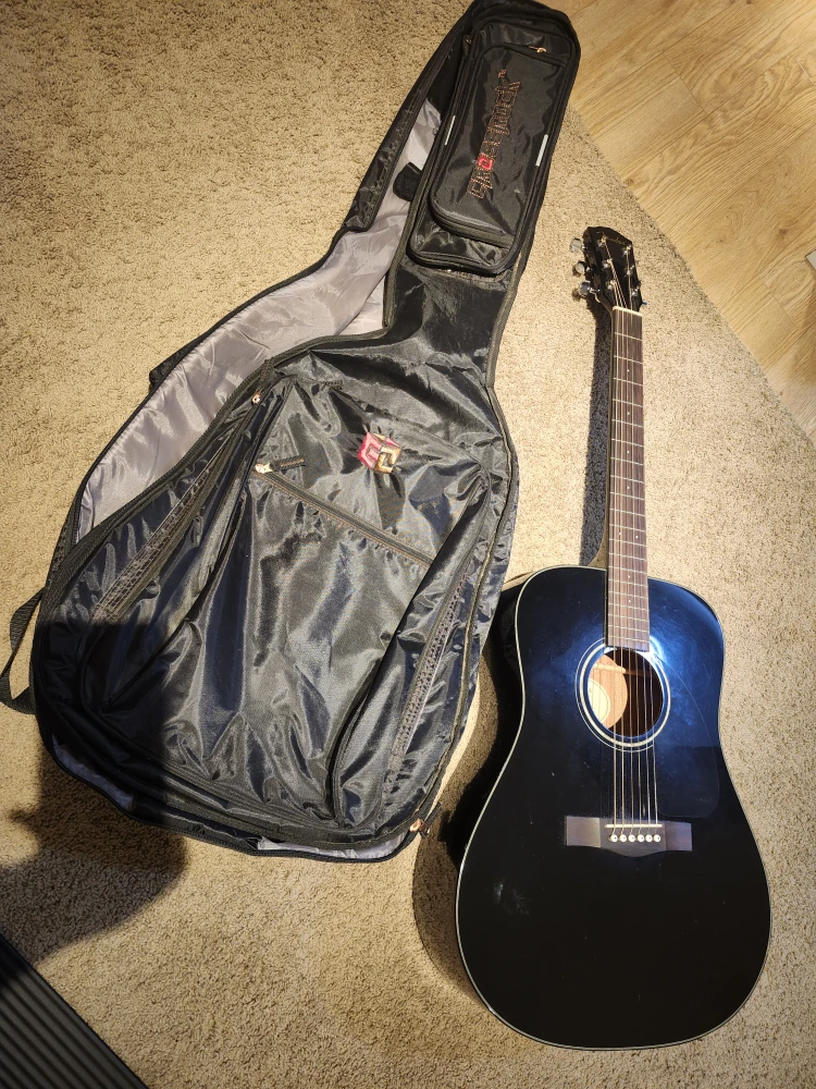 Fender Acoustic Guitar - Black - photo 4