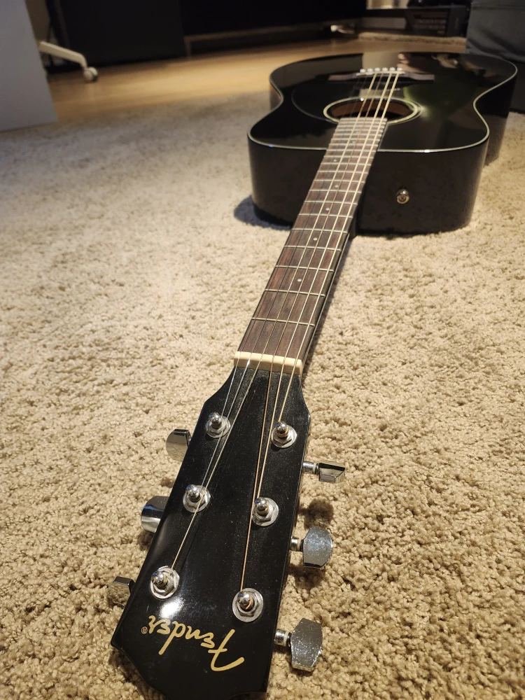 Fender Acoustic Guitar - Black - photo 2