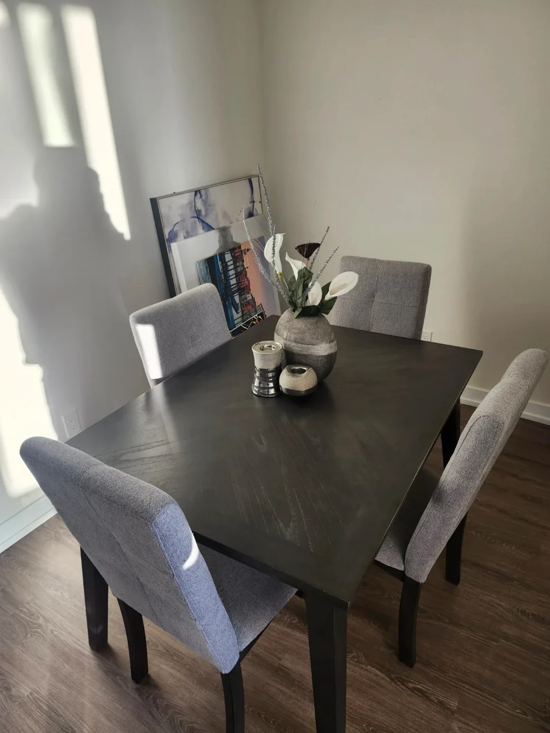 Dining Table Set with 4 Chairs