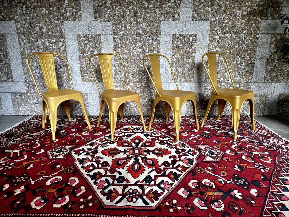 Gold Metal Promenade Bistro Dining Chairs (30 Available)