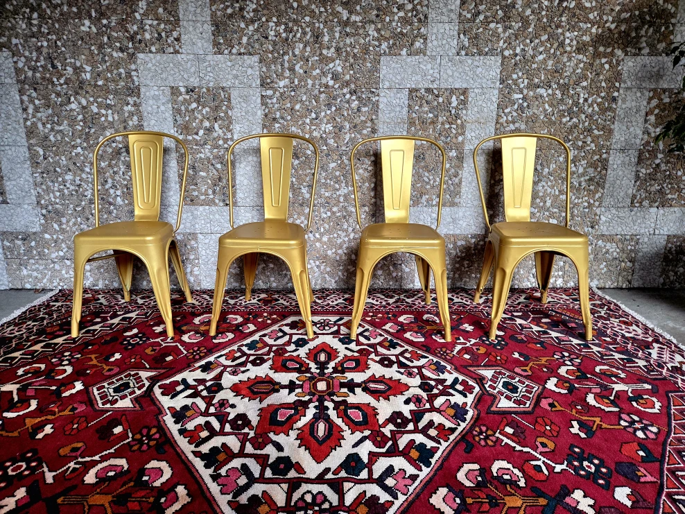 Gold Metal Promenade Bistro Dining Chairs (30 Available) - photo 3